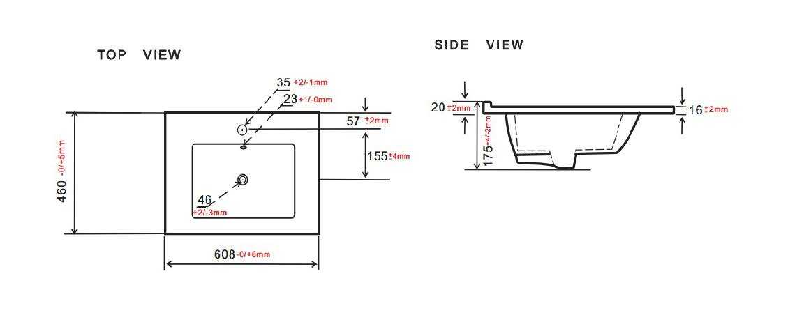 Elvisia Umývadlo MORA | biely lesk 60 cm – Obrázok 2