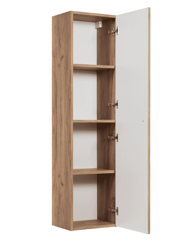 Elvisia Vysoká skrinka do kúpeľne BELLO Oak craft – Obrázok 3