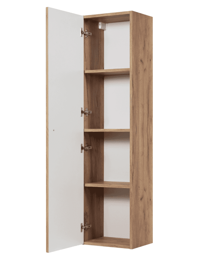 Elvisia Vysoká skrinka do kúpeľne BELLO Oak craft – Obrázok 4