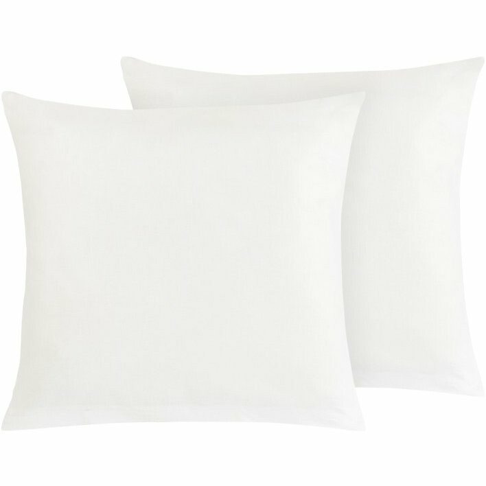 Bellatex Bavlnené obliečky na vankúš, biele, 45 ×45 cm, 2 ks, 45 x 45 cm