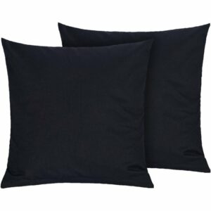 Bellatex Bavlnené obliečky na vankúš, čierne, 45 ×45 cm, 2 ks, 45 x 45 cm