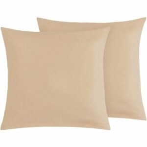 Bellatex Bavlnené obliečky na vankúš, hnedé, 45 ×45 cm, 2 ks, 45 x 45 cm