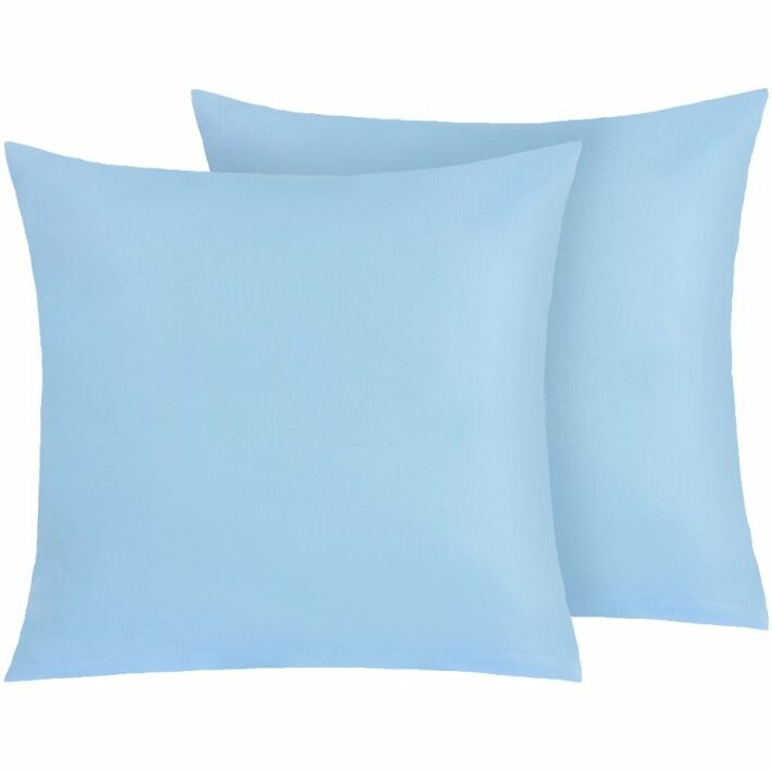 Bellatex Bavlnené obliečky na vankúš, modré, 45 ×45 cm, 2 ks, 45 x 45 cm