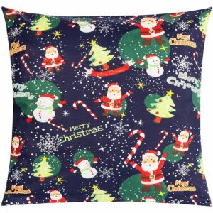 Bellatex Vianočný vankúš s obliečkou MerryChristmas, 45 × 45 cm