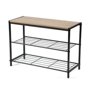 Oceľová botníková polica LOFTY Rack 3