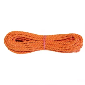 Lano PP, krútené, oranžové 6 mm, kotúč
