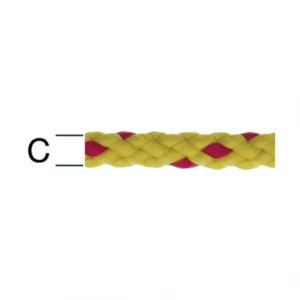 Polypropylén Lano Červená/Žltá – Priemer 8 mm – Tovar na Mieru
