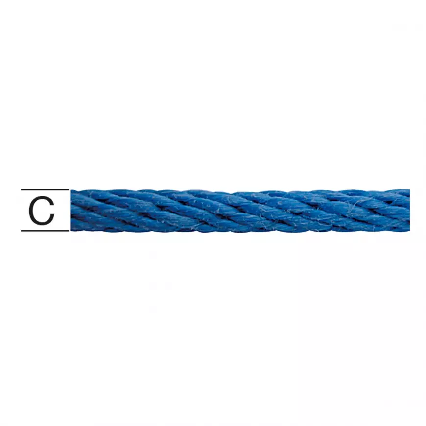 Polypropylén Lano Pletené modré – Priemer 12 mm - Tovar na Mieru