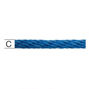Polypropylén Lano pletené modré –  Priemer 8 mm – Tovar na Mieru