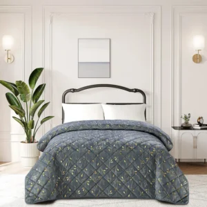 Prikrývka na posteľ Amelia 2504-15 sivá 170×220 cm