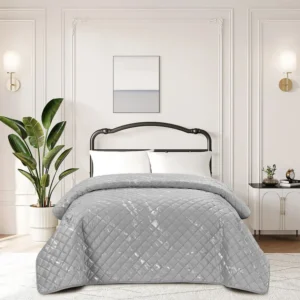 Prikrývka na posteľ Sofi 2504-7 sivá 170×220 cm