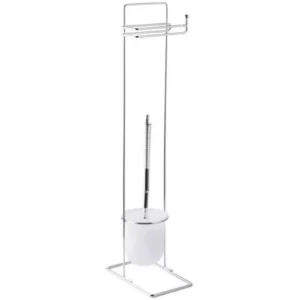 Stojan na WC kefu a  toaletný papier Square 07559 Basic Bisk