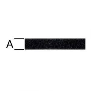 Suchý Zips Plyš Čierny 20 mm – Tovar na Mieru