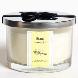 Vonná sviečka White Musk& Warm Vanilla 11×8 cm