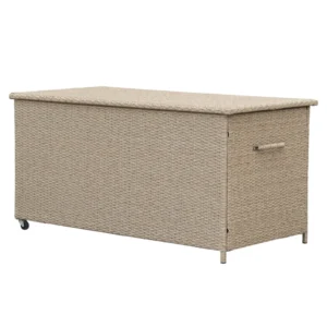 Záhradný box Tejn z technorattanu 80x80x160, prírodný