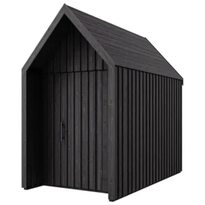 Záhradný domček Swedish Barn 1629 čierna V1