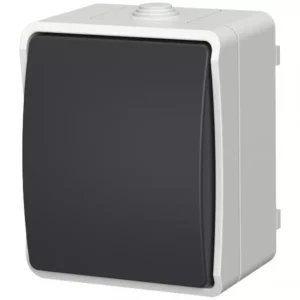 Zvončekový spínač AQUA PLUS IP54 grey 40112